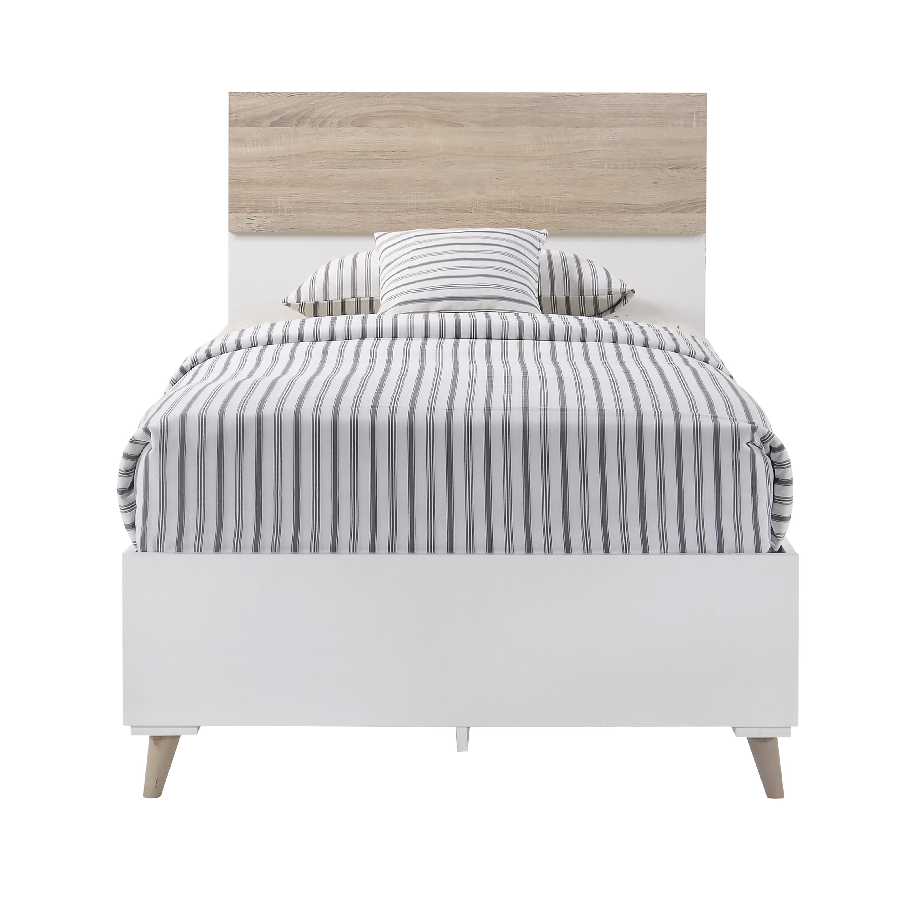 Stockholm Single Bed White Oak